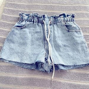 Wild Fable Light Wash Drawstring Jean Shorts
